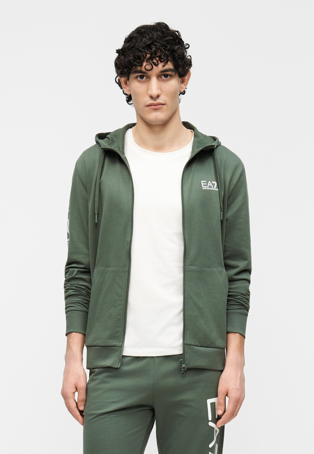 EA7 Emporio Armani UNISEX - Толстовка на молнии - Зелёный