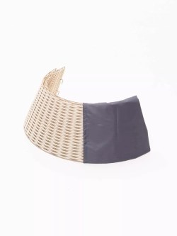 Корзина под елку Премиум Царская Лоза 65*48*30 см., разборная, бри, ЕлкиТорг (65-239)