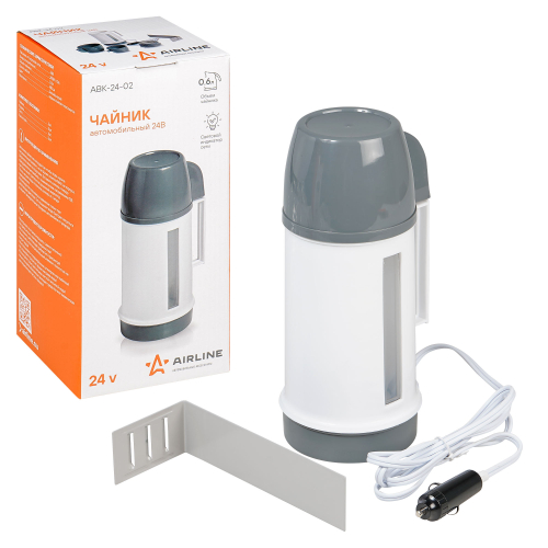 Чайник Airline 24 В белый/серый пластик 600 мл