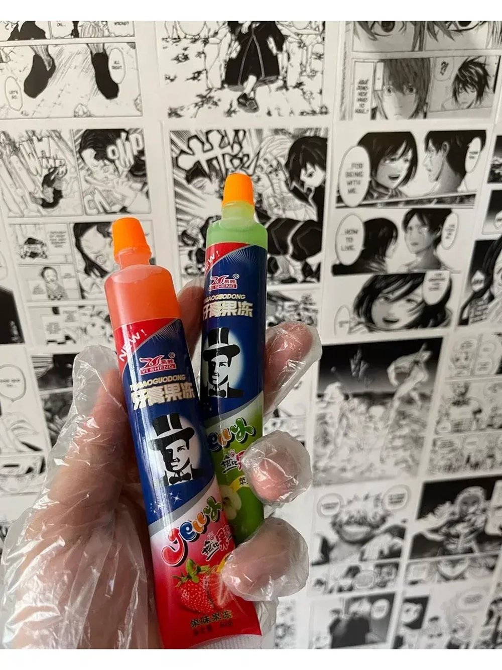 Фруктовое желе-сок в виде зубной пасты ассорти 12 шт