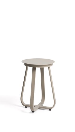 Уличный столик Tamaris из алюминия цвета таупе Ø48 см