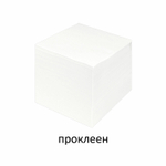 Блок для записей STAFF проклеенный куб 9х9х9 см белый белизна 90-92% (6 штук в упаковке)