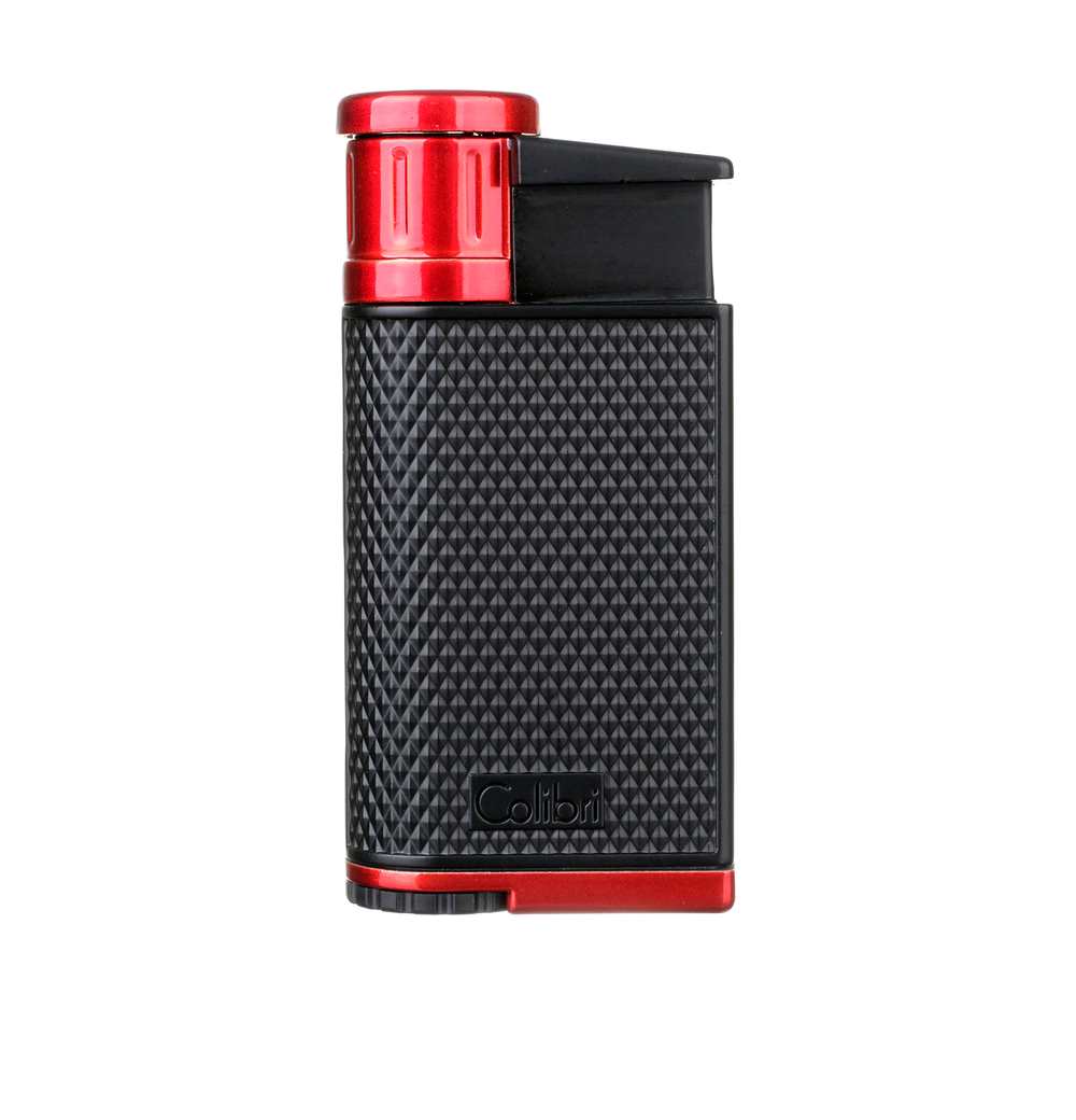 Зажигалка сигарная Colibri Evo, черно-красная