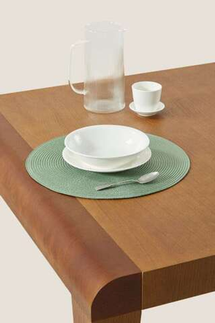 ZARA HOME КРУГЛАЯ САЛФЕТКА (УПАКОВКА ИЗ 2 ШТУК), ЗЕЛЕНЫЙ