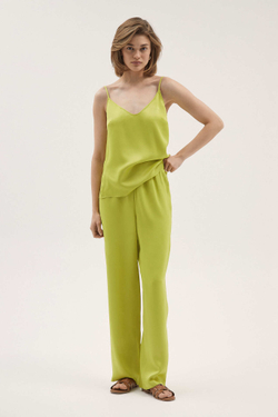 Брюки прямые лайм