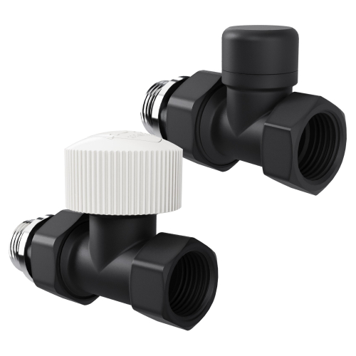 Набор термостатический прямой Royal Thermo Design 1/2quot;М30х1,5 (Черный)