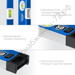 ЗУБР ЭКСПЕРТ, 600 мм, с зеркальным глазком, уровень с усиленным профилем, Профессионал (34570-060)