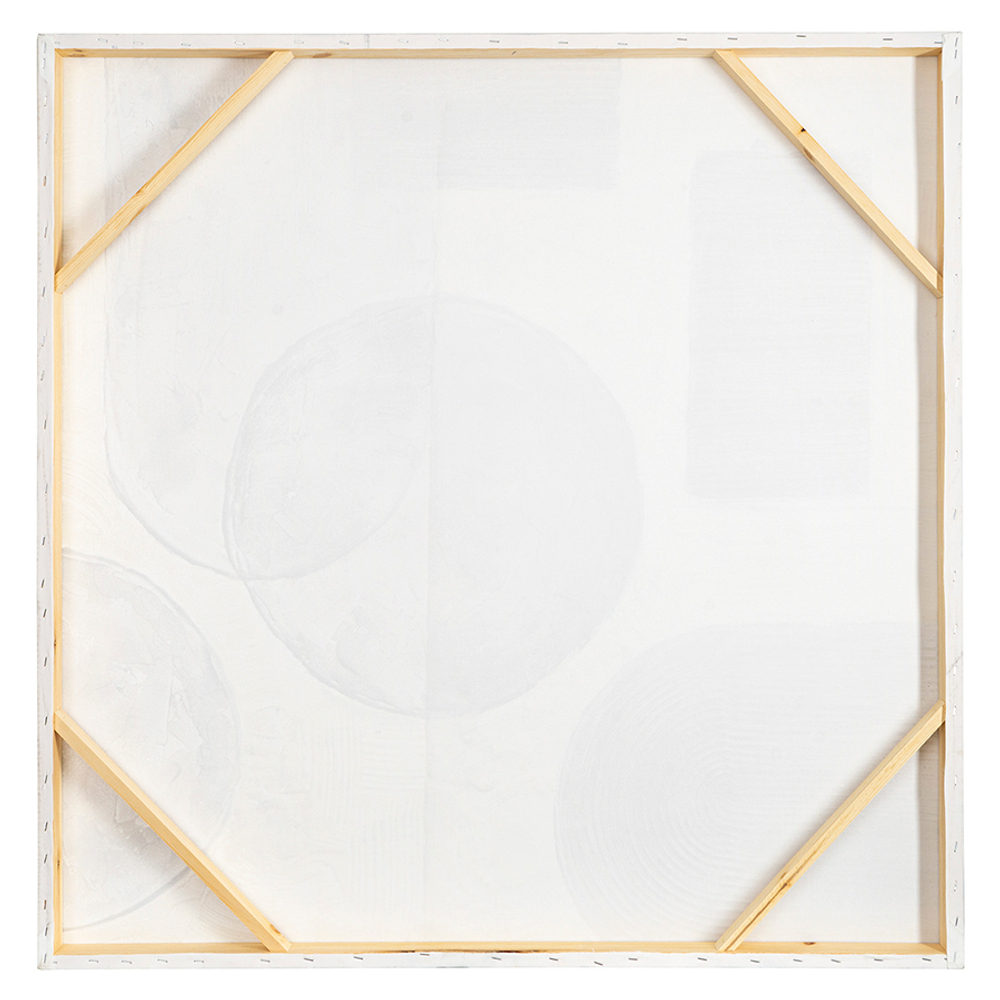 Панно декоративное с ручной росписью by feel, 100х100 см, черно-белое