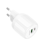Сетевой адаптер питания BOROFONE BA94A PD 30W QC 3.0 (белый)