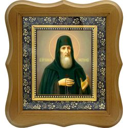 Пимен Печерский, постник, преподобный игумен. Икона на холсте.