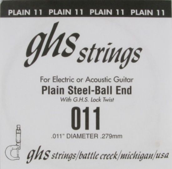 Струна одиночная для акустической и электрогитары GHS 011