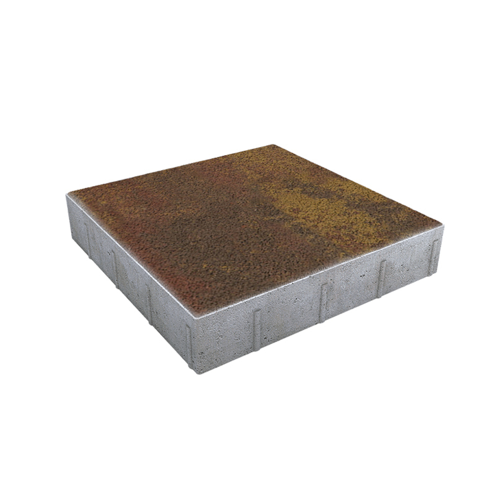 Тротуарная плитка КВАДРАТ 500х500 мм - Листопад гранит Осень