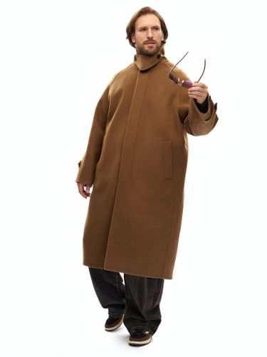 Коричневое шерстяное пальто Laine Hand Made
