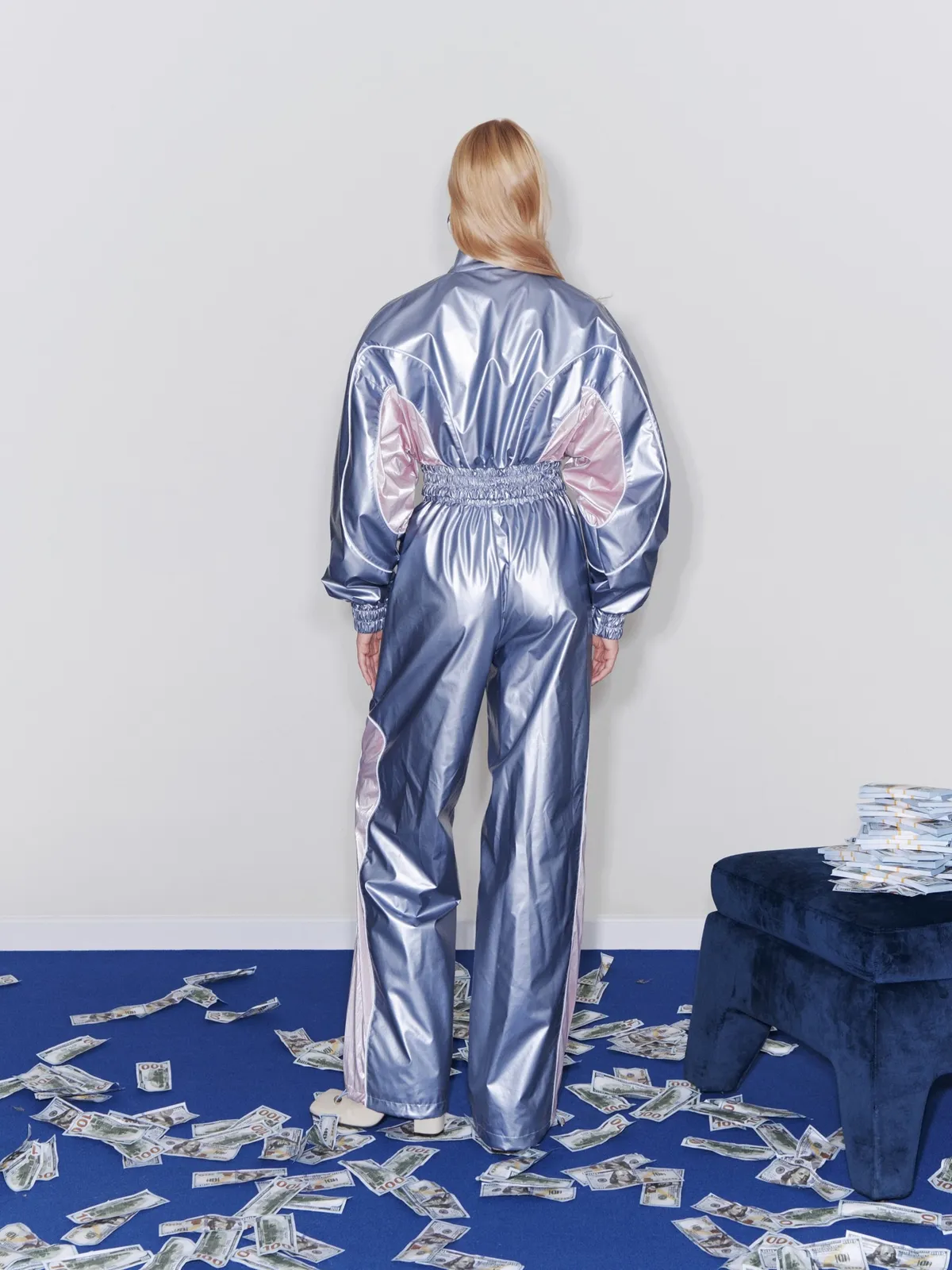 Брюки металлик «Жена авторитета»