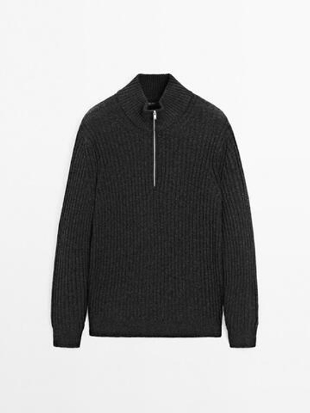 Massimo Dutti Свитер из смесовой шести, маренго
