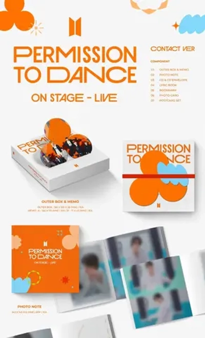 Комплект альбомов BTS - Permission to Dance On Stage - Seoul Digital Code + LIVE (2 версии)