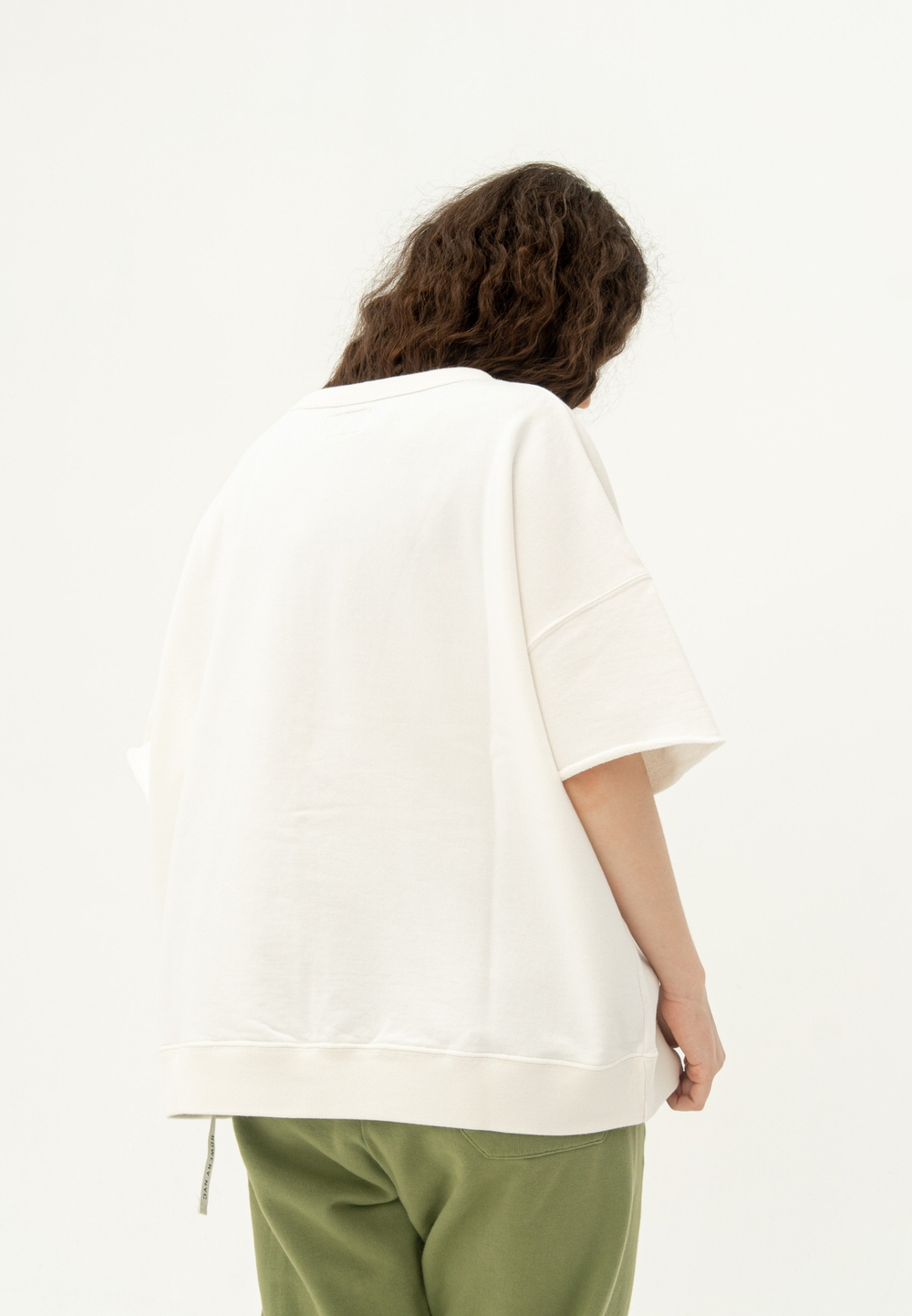 Свитшот оверсайз с карманом Bowery NYC Off White