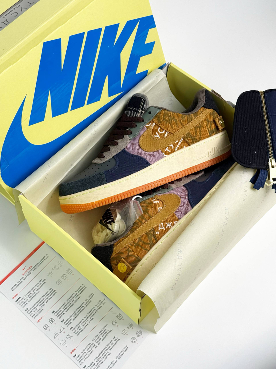 Кроссовки Nike Air Force 1 Кактус Джек #B191 (цвет.)