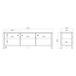 Тумба под ТВ BERGEN BG076