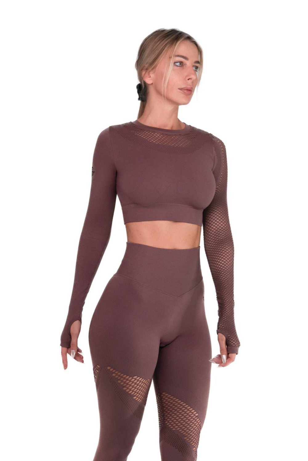 Лонгслив BODY ENGINEERS MOTUS 2.0 Crop Top Gaia Purple