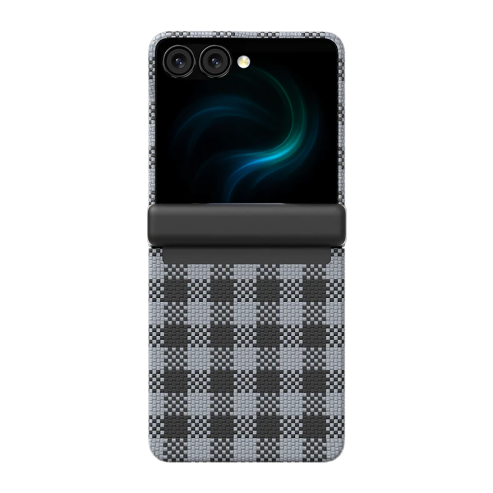 Кевларовый чехол MagSafe с защитой шарнира Benks ArmorAir ArmorVichy для Samsung Galaxy Z Flip7 Тонкий гибридный чехол из арамидного волокна DuPont Kevlar с узором в клетку виши