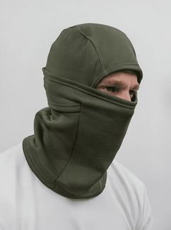 Тактическая зимняя Балаклава подшлемник Олива