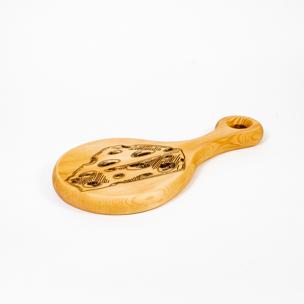 Деревянная доска для сыра из древесины кедра RD19