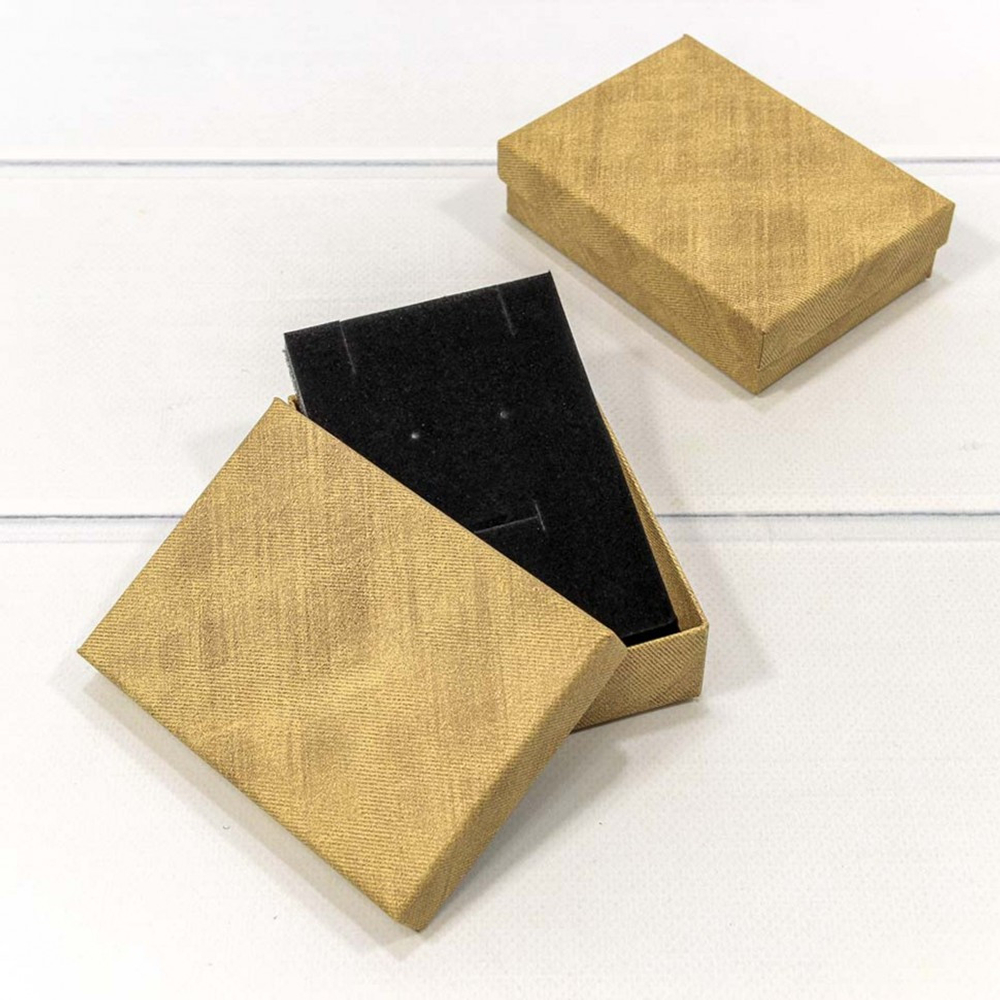 Коробка Ювелирная 11х8х3.4 см Набор 2 шт (Песочный)