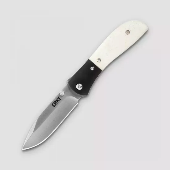 Складной нож CRKT полуавтоматический Carson M4 White Bone CR/M4-02 c клинком из стали 8Cr13MoV, рукоять Кость