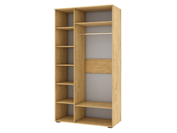 Бруно Шкаф трехдверный Дуб Вотан / Серый графит