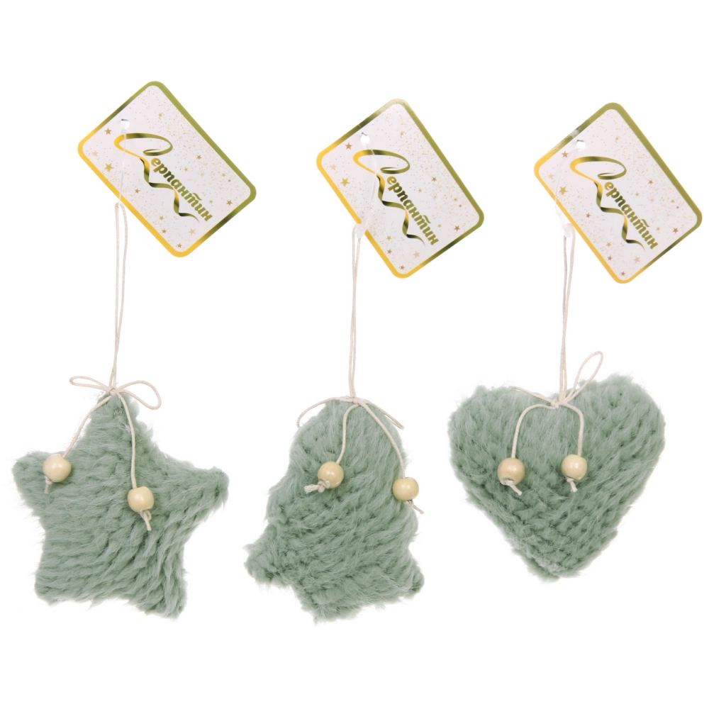 Подвеска «Мягкий сюрприз» 8 см (в ассортименте), Зеленый