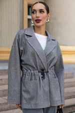 Пальто-пиджак (серый) Б14131-7М LT Collection