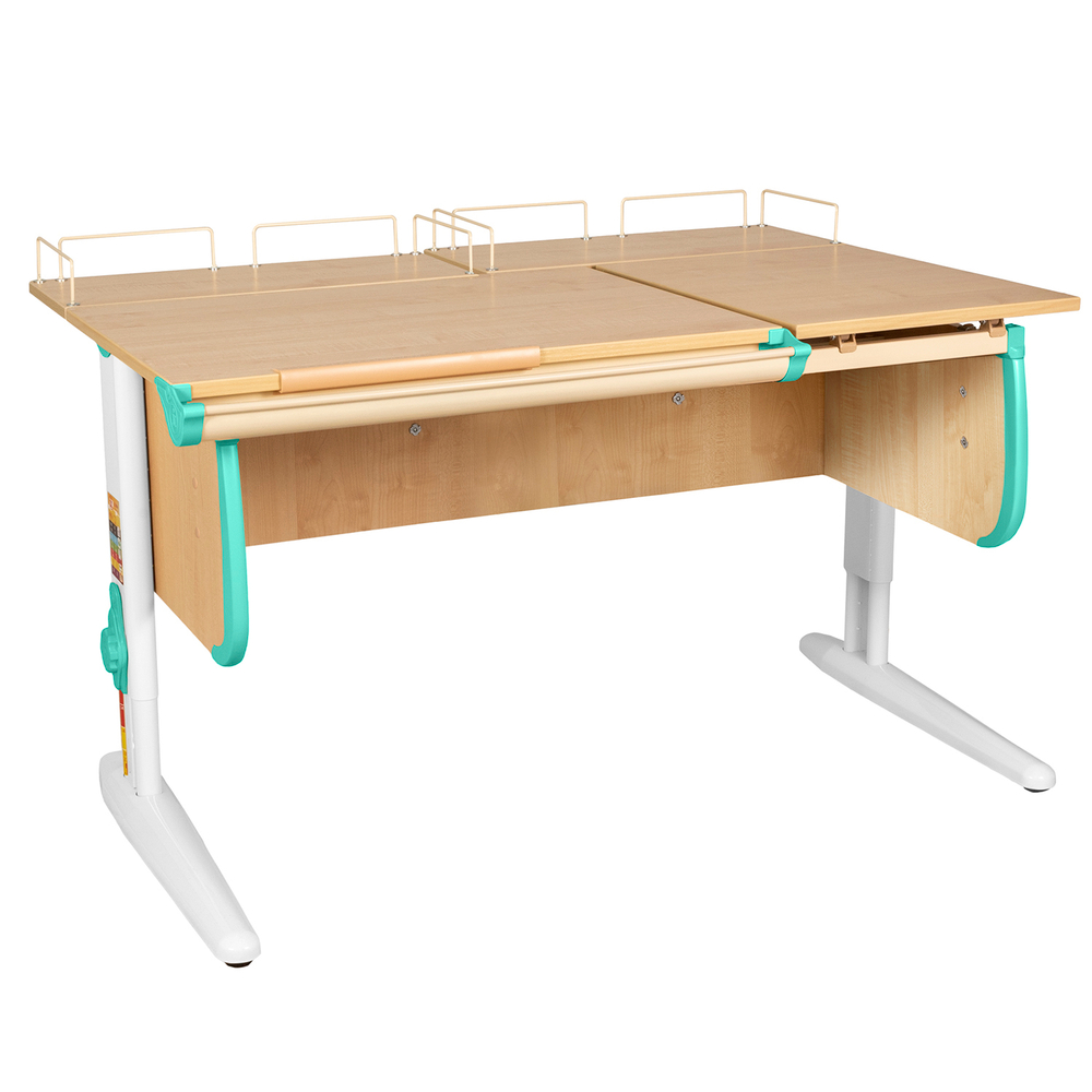 Растущая парта  Дэми СУТ 25 с задними полками СУТ.15.210 (1200×880 мм)