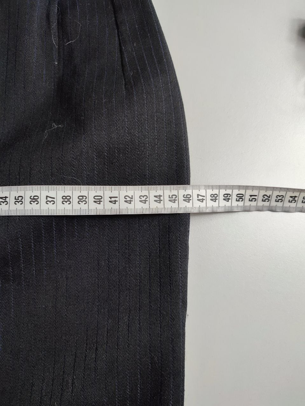 Юбка в деликатную полоску, офисная 44 размер