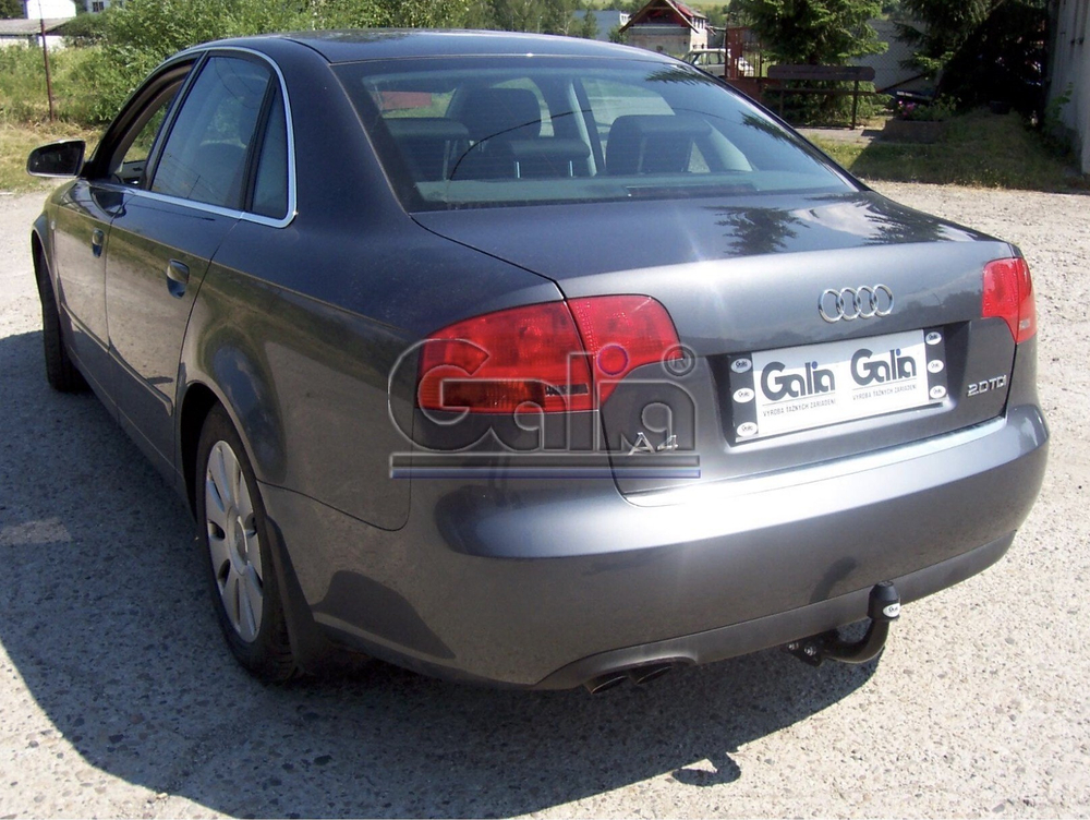 Фаркоп оцинкованный Galia A036A для Audi A4 2000-2007, VW Passat 1996-2005(паспорт и сертификат в комплекте)(без электрики)