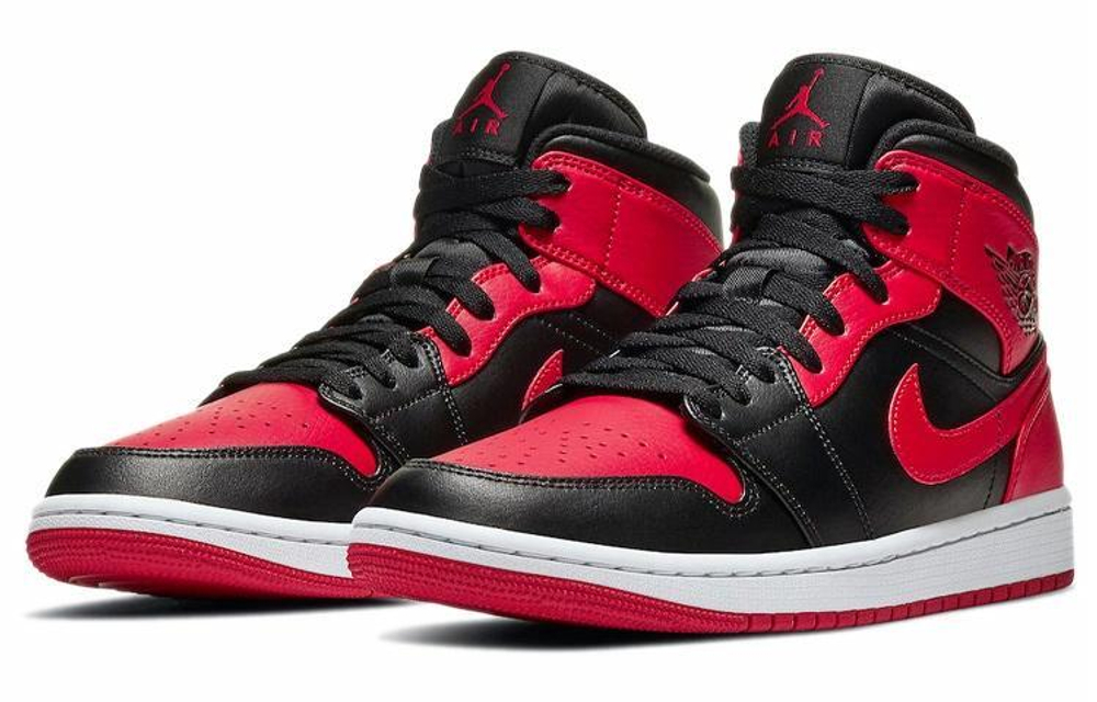 Кроссовки Jordan Air Jordan 1 Mid "Red And Black"