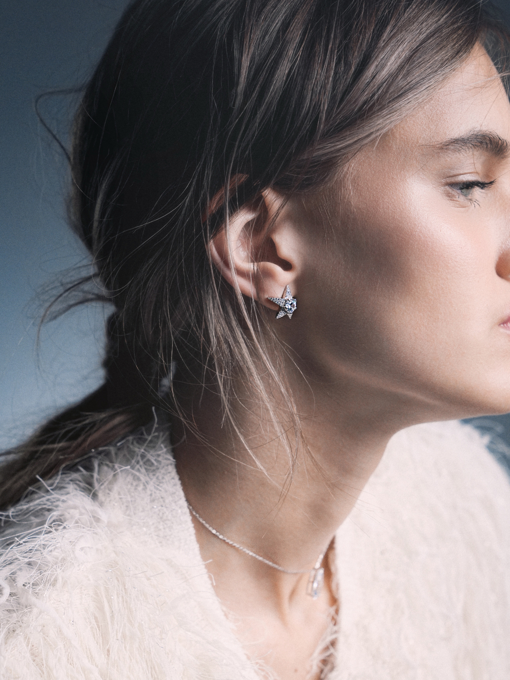 Серьги пусеты Etoile