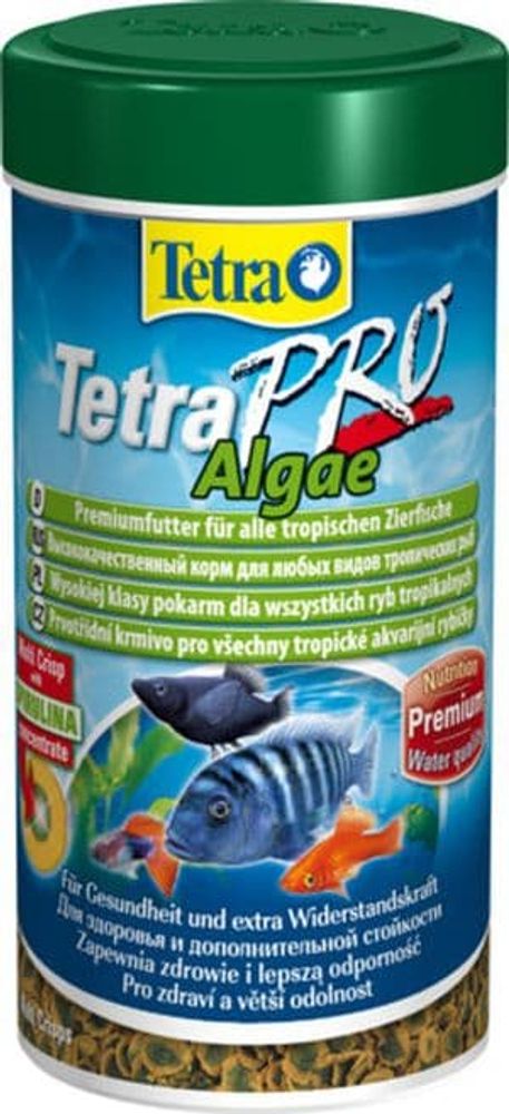 TetraPro Algae Crisps раст.корм для всех видов рыб в чипсах 250 мл TetraPro Algae Crisps раст.корм для всех видов рыб в чипсах 250 мл