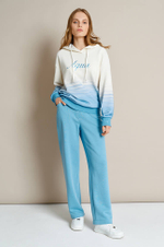 22571 Джемпер женский (молочный / голубой)