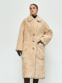 Шуба женская чебурашка тедди  эко