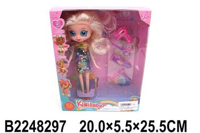 Кукла тип Модница с аксессуарами, коробка 194-2