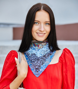 Платок из хлопка (батист) 70х70 см