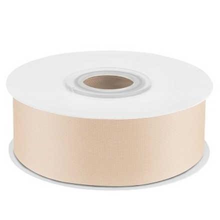 Лента атласная (2,5 см*22,85 м) Светлое золото