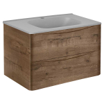 Тумба под раковину Vincea Paola 800 подвесная, 2 выкатных ящика soft close, V.Oak