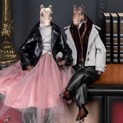 Кукла интерьерная коллекционная Конь Мистер Льюис