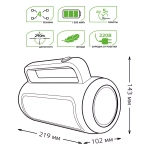 Фонарь Gauss LED прожекторный модель GFL603 8W 500lm lead acid 1500mAh диммируемый