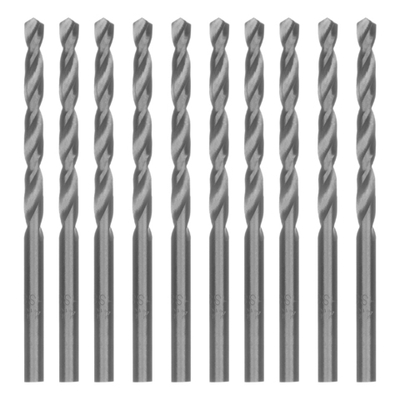 Сверло по металлу, 4.5 мм, полированное, HSS, 10 шт, цилиндрический хвостовик Matrix