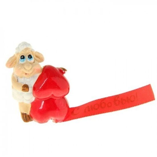 Декоративная фигурка "Барашек с сердцем"