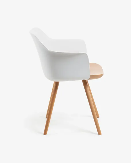 Стул Bjorg Arms с белой спинкой