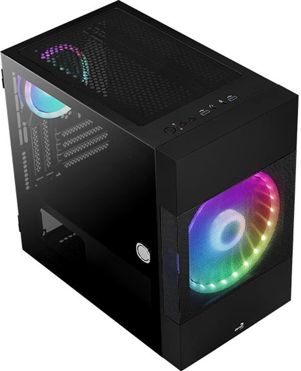 Корпус mATX AeroCool Atomic-G-BK-v1